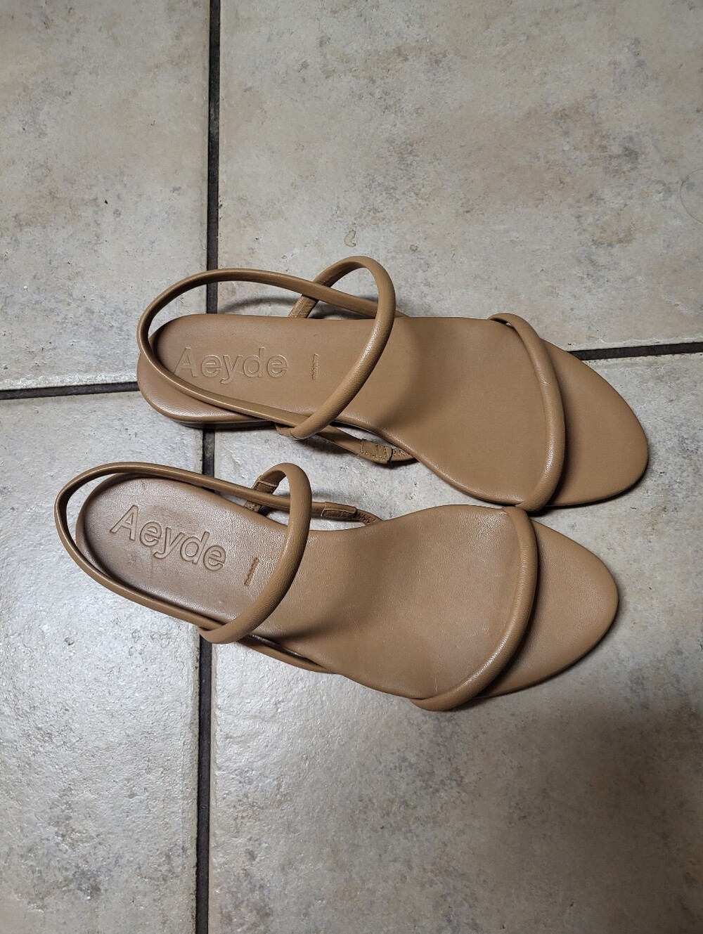 Aeyde Nude Sandals